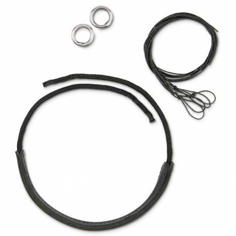 Myler Black Leather NoseBand Kit for Combination Bits