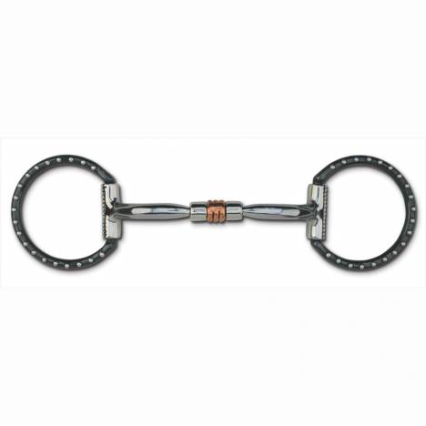 Myler Level 1 Western Dee Sweet Iron Copper Roller Comfort Snaffle with Dots