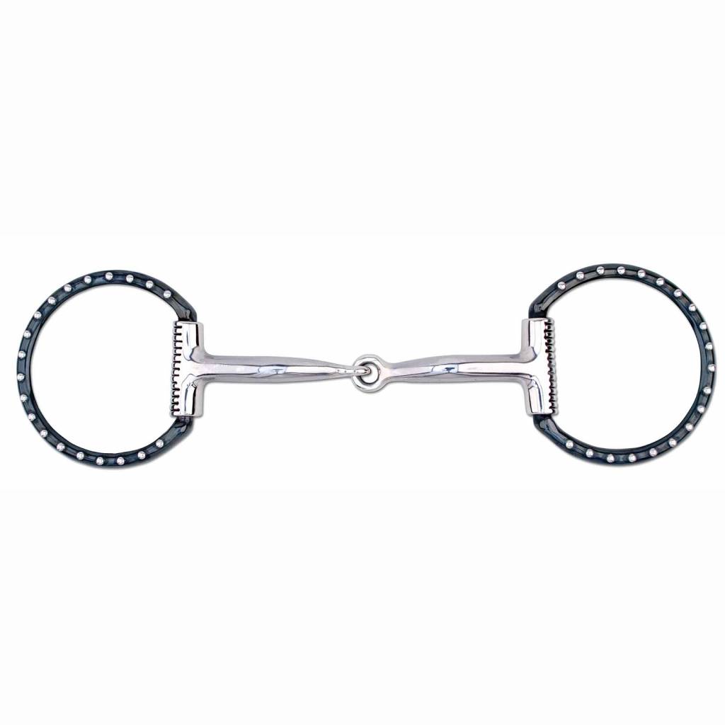 Myler Level 1 Western Dee Sweet Iron Stainless Steel Dots Snaffle Bit