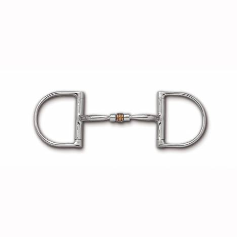 Myler Level 1 English Dee Comfort Snaffle Roller Bit with o Hooks