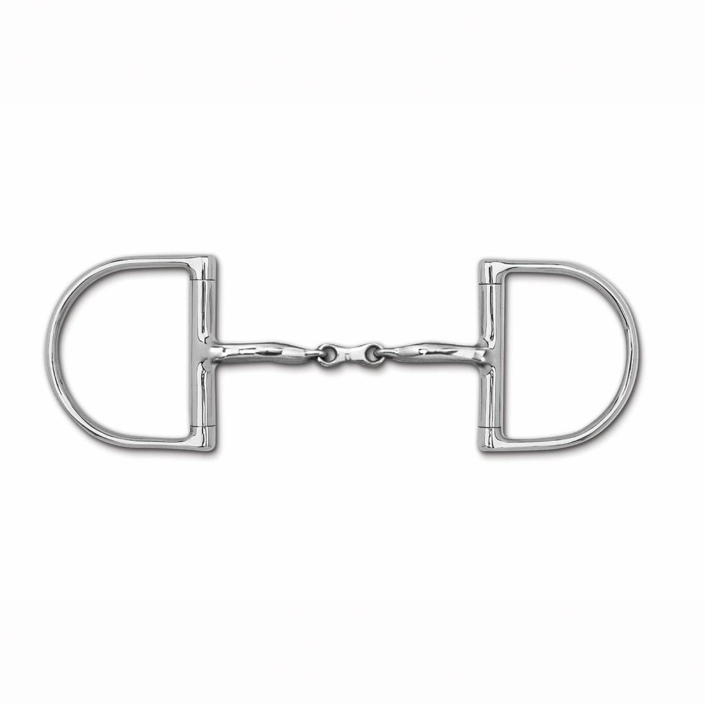 Myler Level 1 English Dee French Link Snaffle Bit with o Hooks