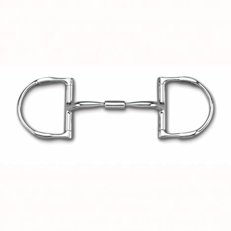 Myler Level 1 English Dee Xomfort Snaffle Wide Barrel Bit with Hooks