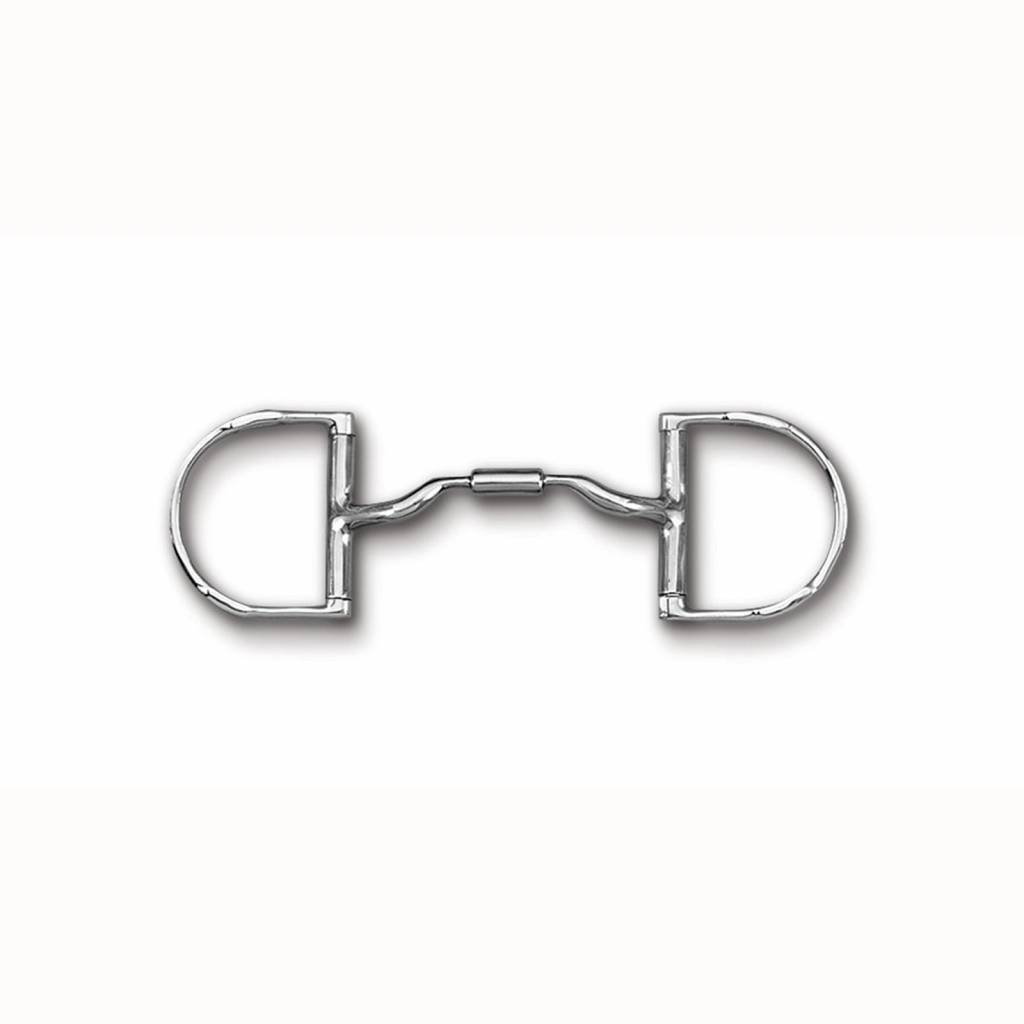 Myler Level 2 English Dee Low Port Comfort Snaffle Bit with Hooks