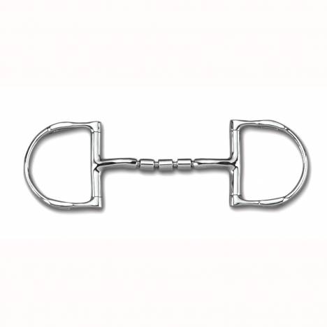 Myler Level 2 English Dee Mullen Triple Barrel Bit with Hooks