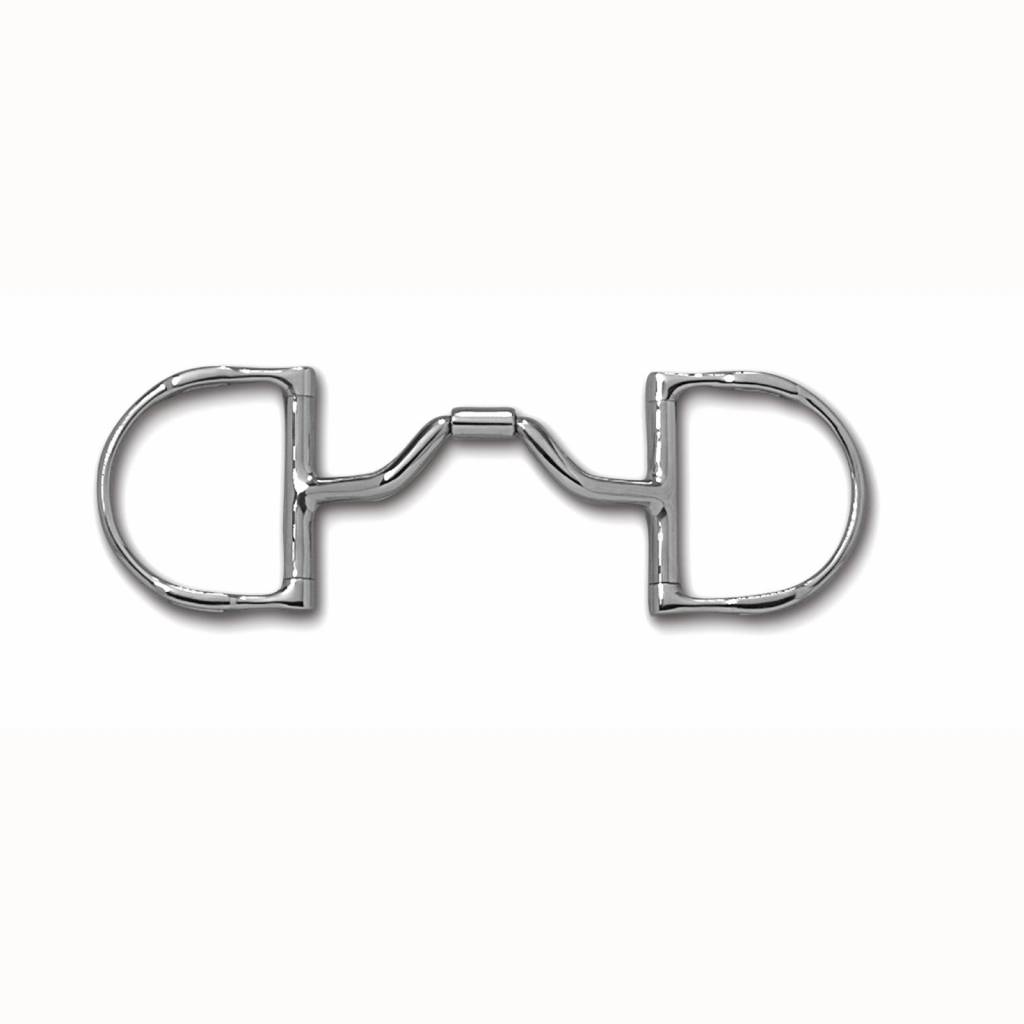 Myler Level 3 English Dee Ported Barrel Snaffle with hooks