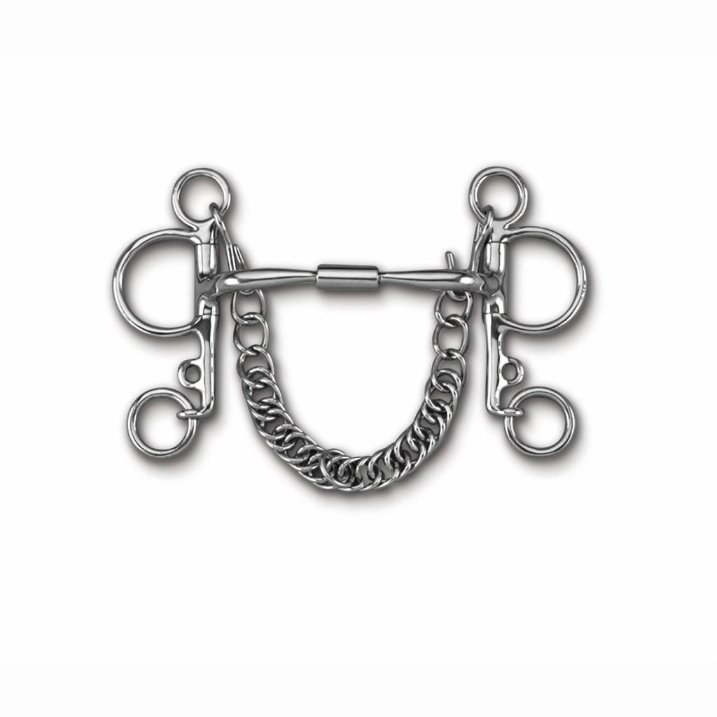 Myler Level 1 Pelham Stainless Steel Wide Barrel Comfort Snaffle