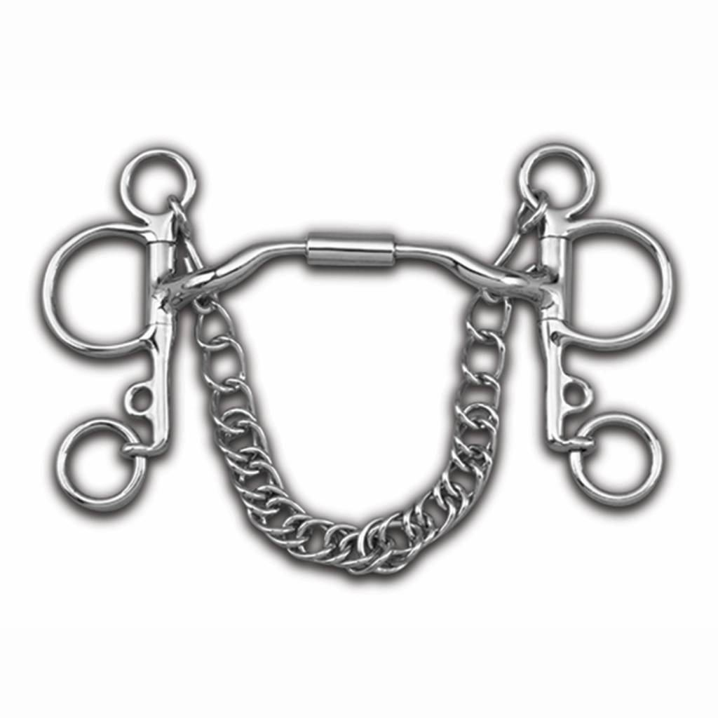 Myler Level 2 Pelham Stainless Steel Low Port Comfort Snaffle