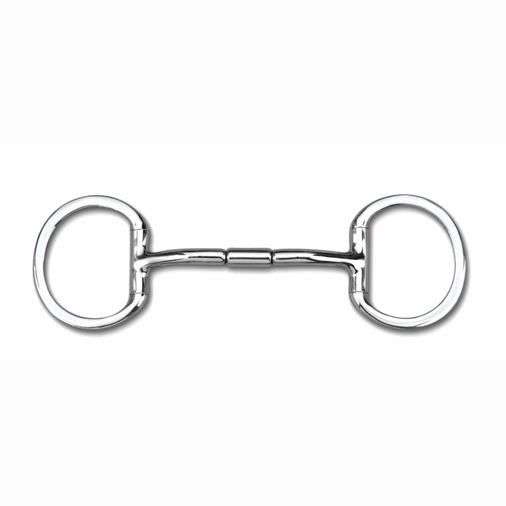 Myler Level 2 Stainless Mullen Barrel Eggbutt Bit with o Hooks