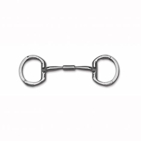 Myler Level 1 Stainless Comfort Snaffle Wide Barrel Eggbutt Snaffle Bit with Hooks