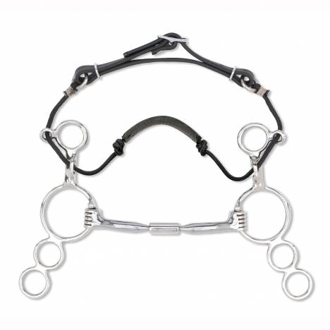 Myler Level 2 Sweet Iron Comfort Snaffle 3-Ring Combination Bit