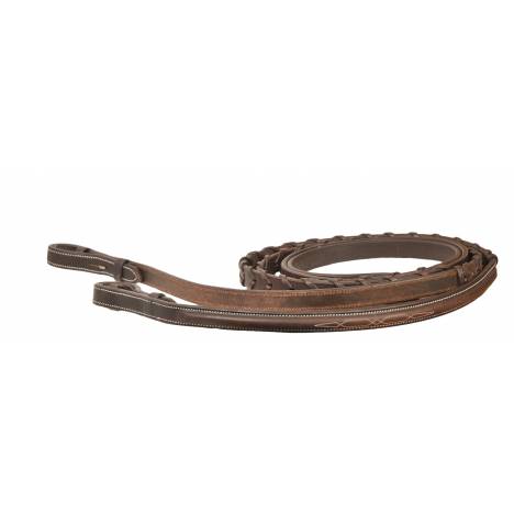 Da Vinci Fancy Raised Laced Reins with Hook Stud Ends