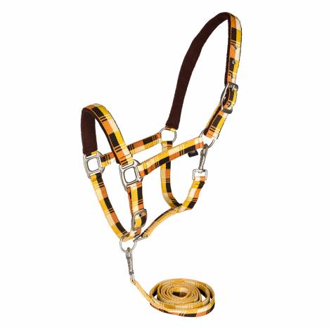 Gatsby Terra Fleece Padded Nylon Halter with Matching Lead