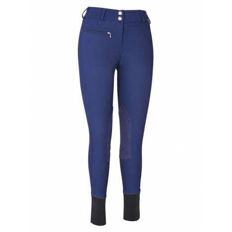 TuffRider Ladies Ribb Wide Waistband Knee Patch LR Riding Breech