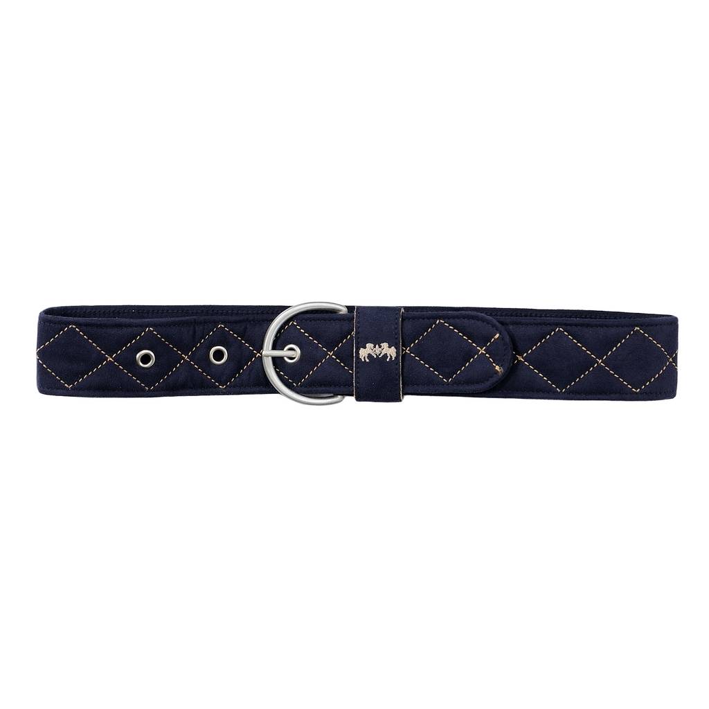 Equine Couture Diamond Quilted Suede Belt - Ladies