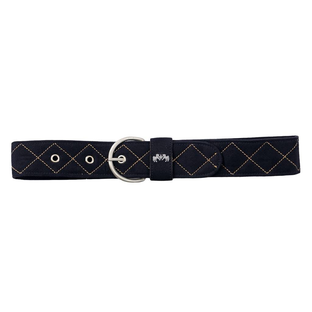 Equine Couture Diamond Quilted Suede Belt - Ladies