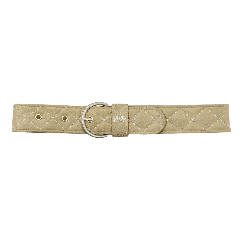 Equine Couture Diamond Quilted Suede Belt - Ladies