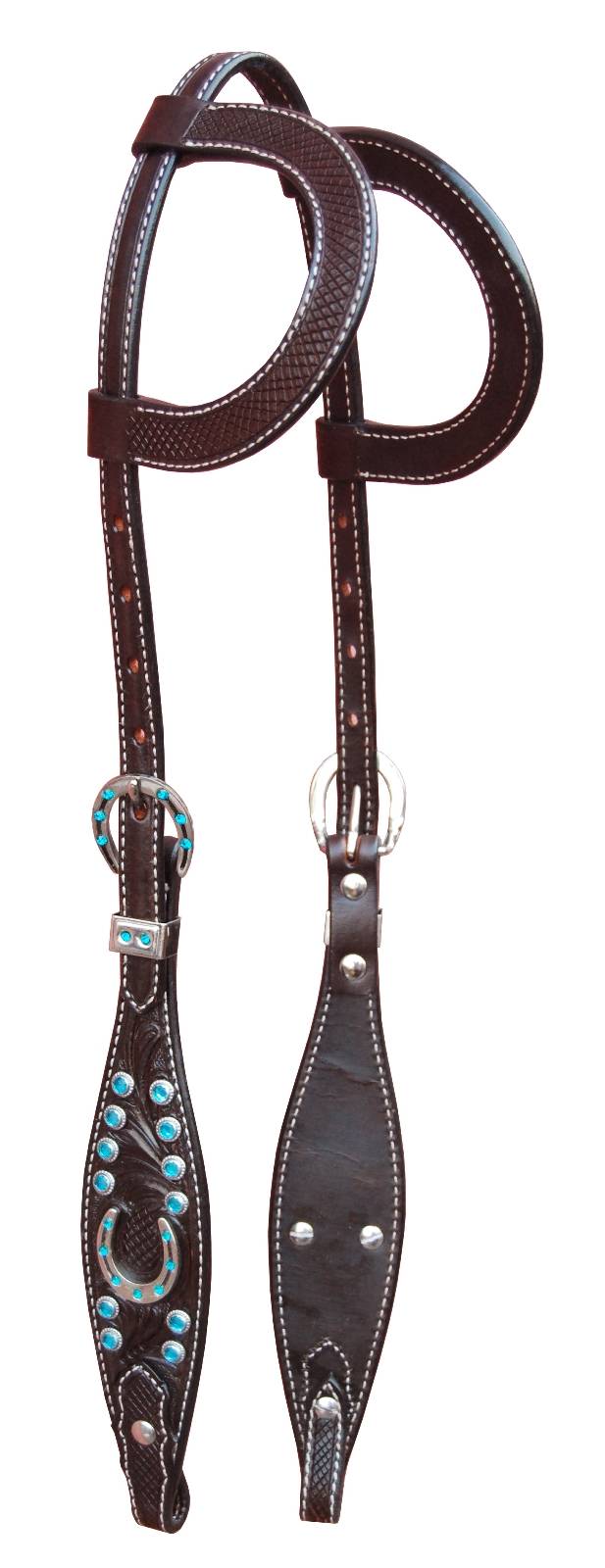 468930DKOILHRSE Turn-Two Double Ear Headstall - Stampede sku 468930DKOILHRSE