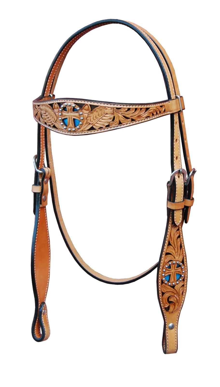 468921TURQ HRSE Turn-Two Browband Headstall - St. Christopher sku 468921TURQ HRSE
