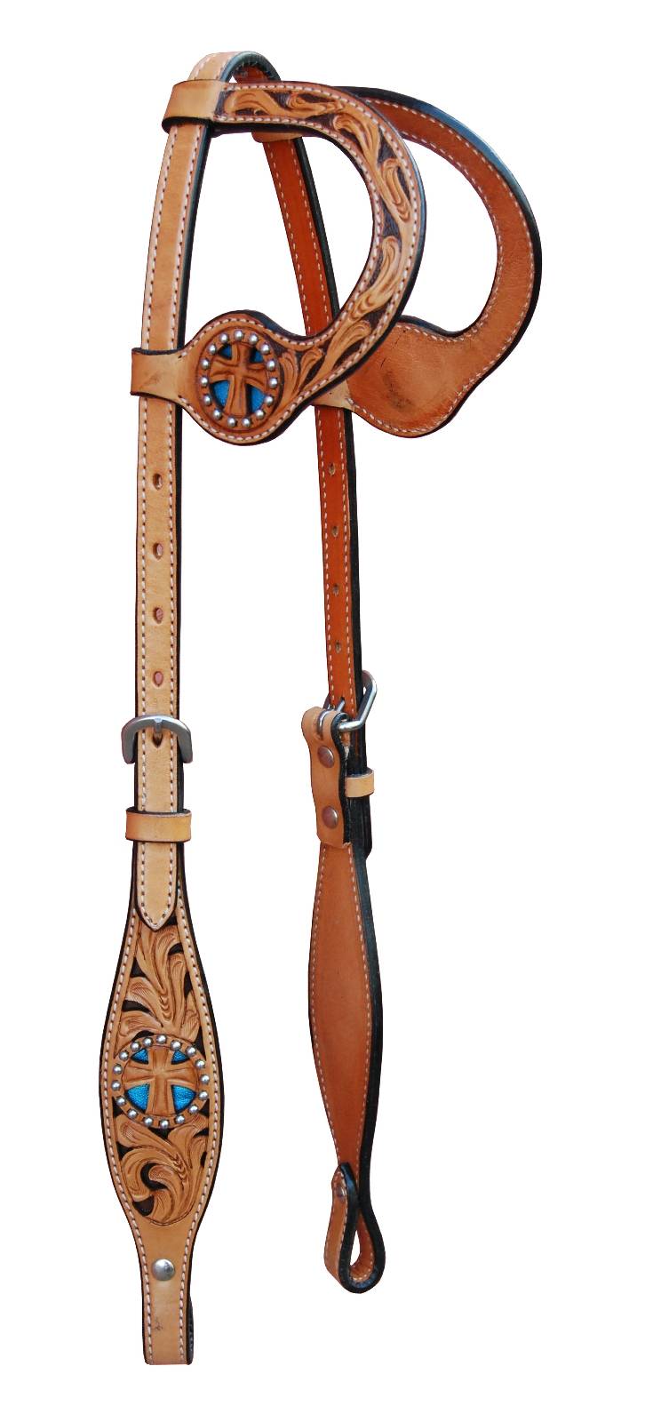Turn-Two Double Ear Headstall - St. Christopher