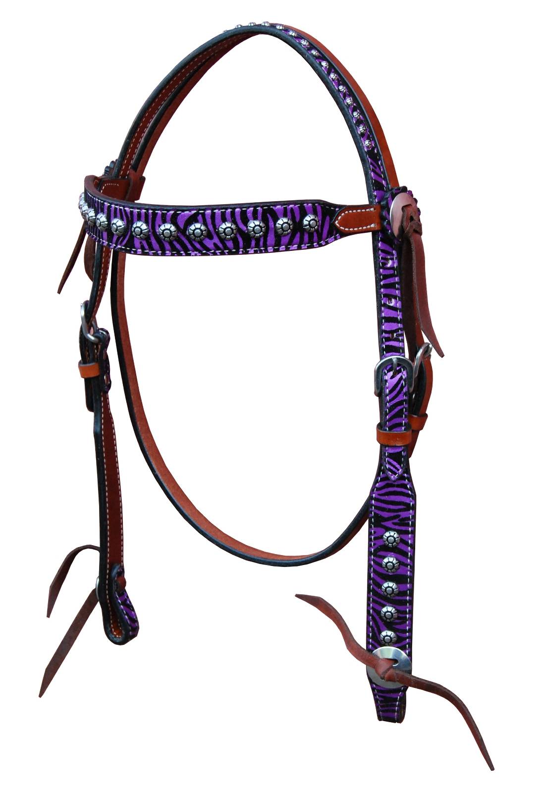 468856PUR HRSE Turn-Two Browband Headstall - Chasing Wild sku 468856PUR HRSE