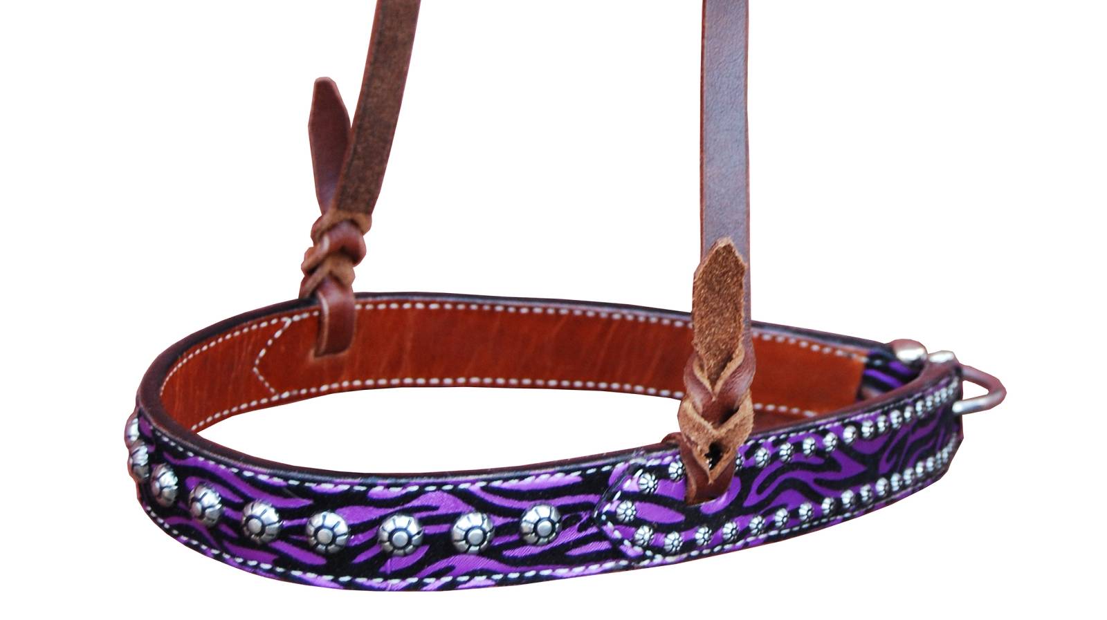 468859PUR HRSE Turn-Two Chasing Wild Noseband sku 468859PUR HRSE