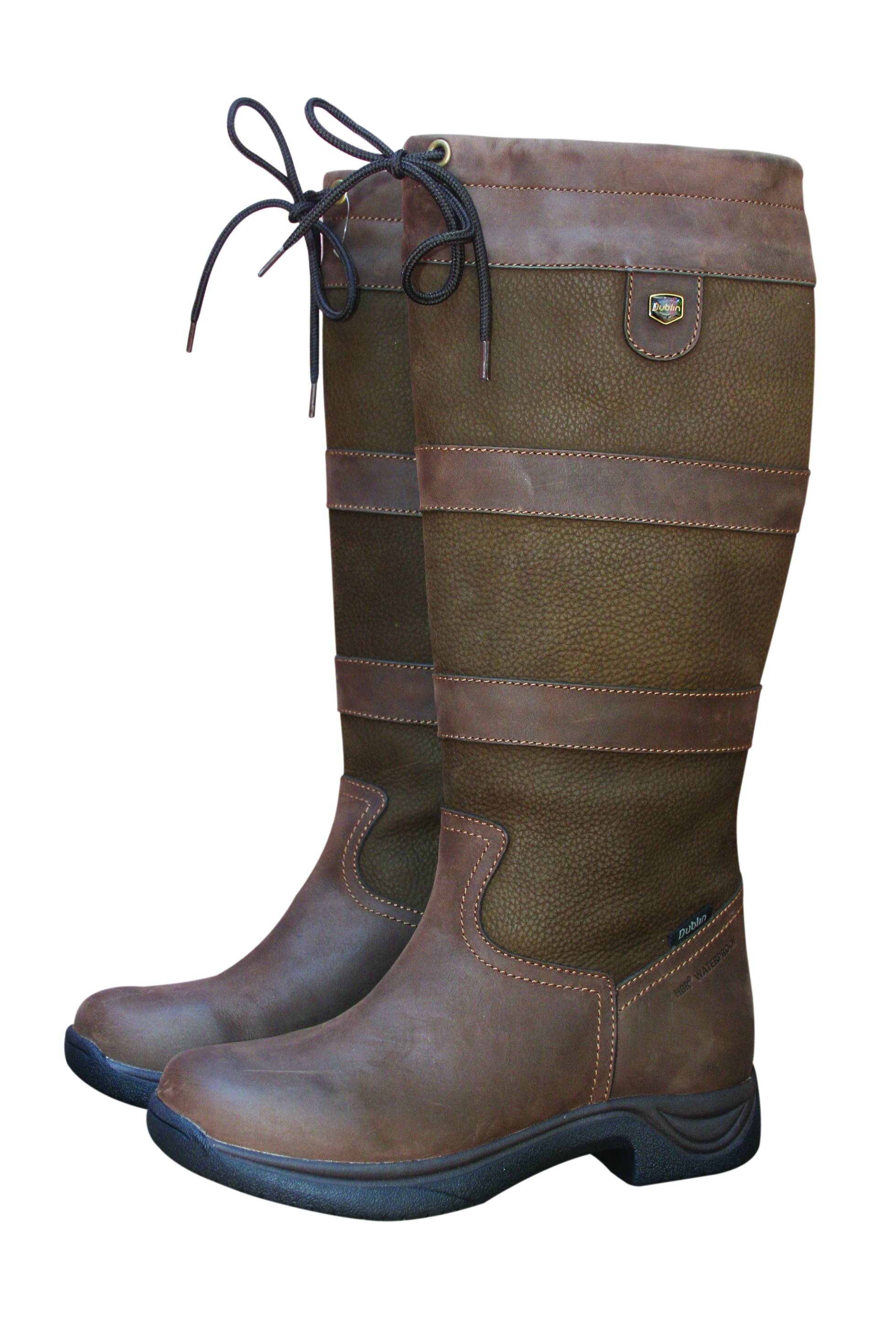 Dublin Ladies River Boots - Chocolate Wide Calf