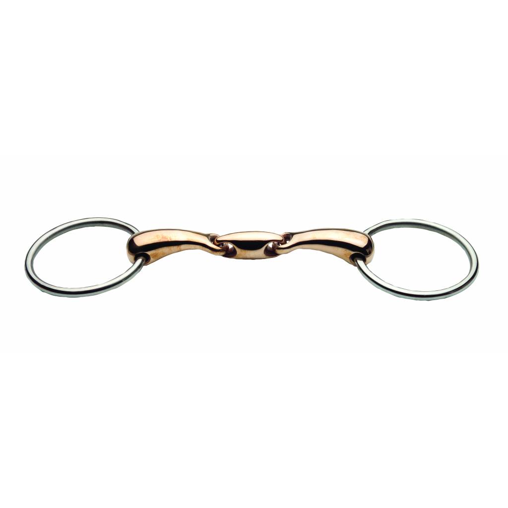 JP Bits by Korsteel Loose Ring with Copper Oval Link Bit