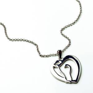 Kelley Horse Head as Heart Necklace