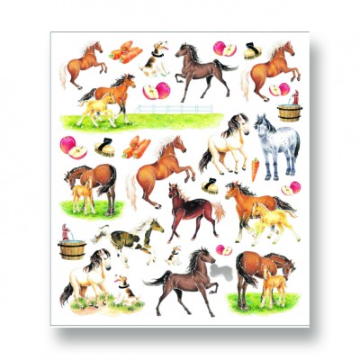 Kelley Horses & Apples Stickers