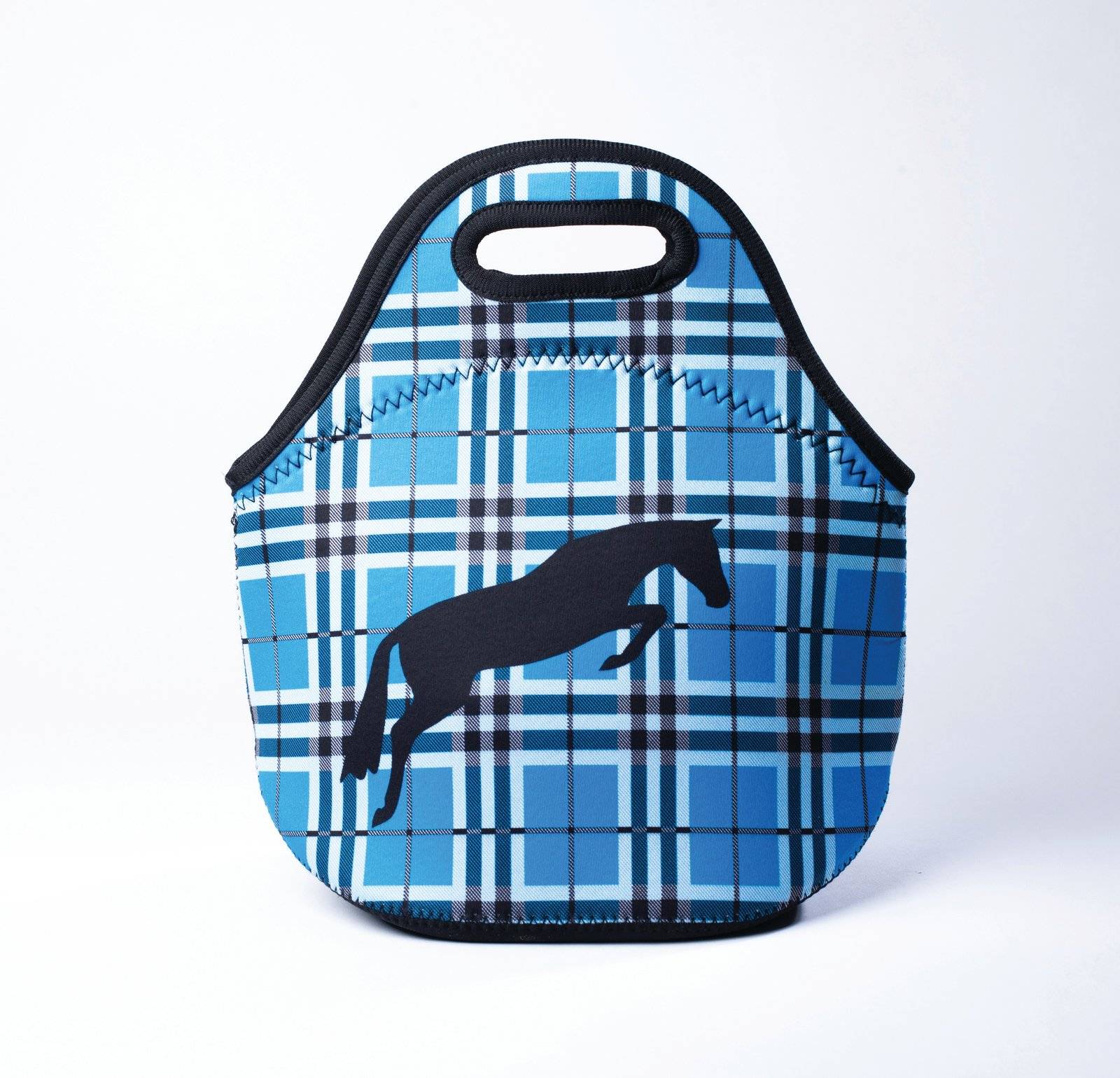 Kelley Tek Trek Neoprene Plaid Lunch Tote