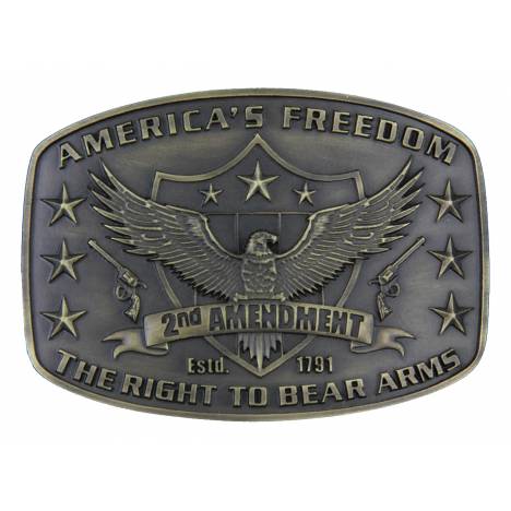 Montana Silversmiths 2nd Amendment Heritage Attitude Buckle