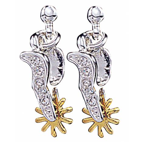 Montana Silversmiths Sparkling Spurs Drop Earrings