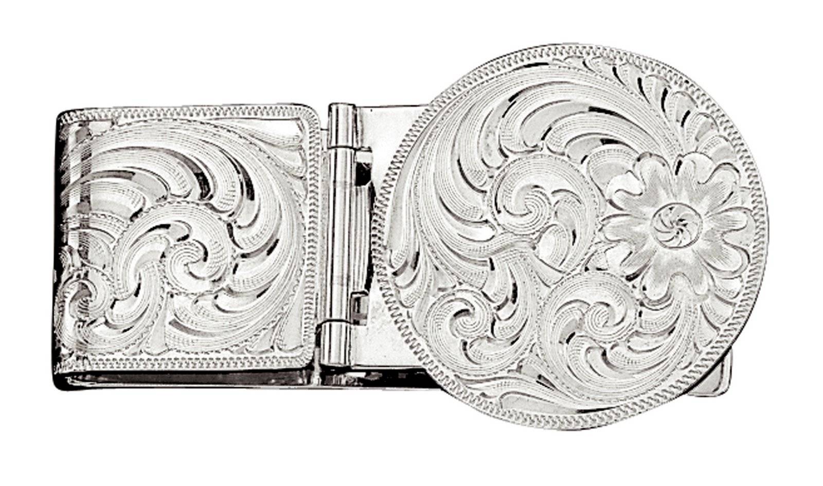 Montana Silversmiths Silver Engraved Hinged Money Clip