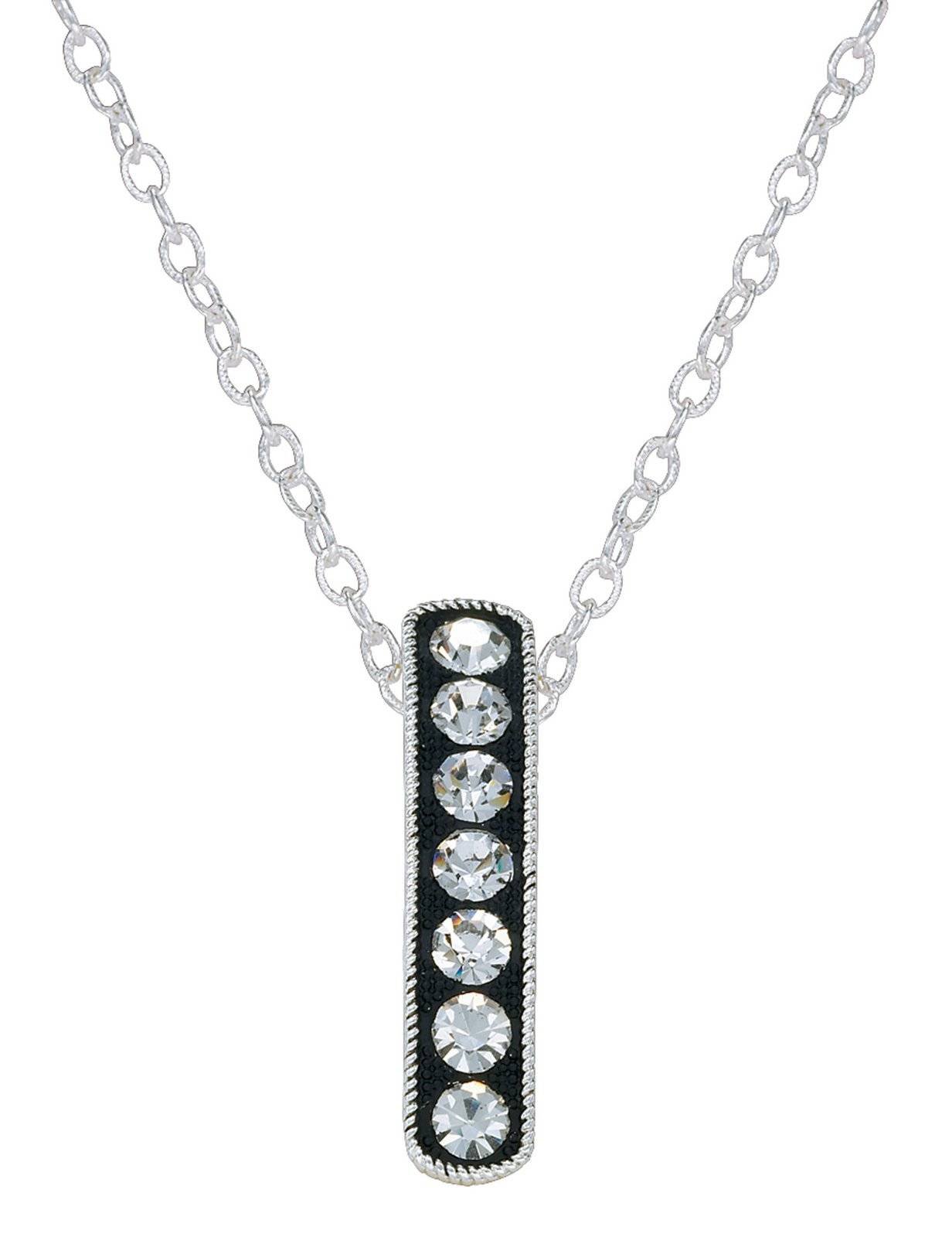 Montana Silversmiths Crystal Shine Hanging Bar Necklace