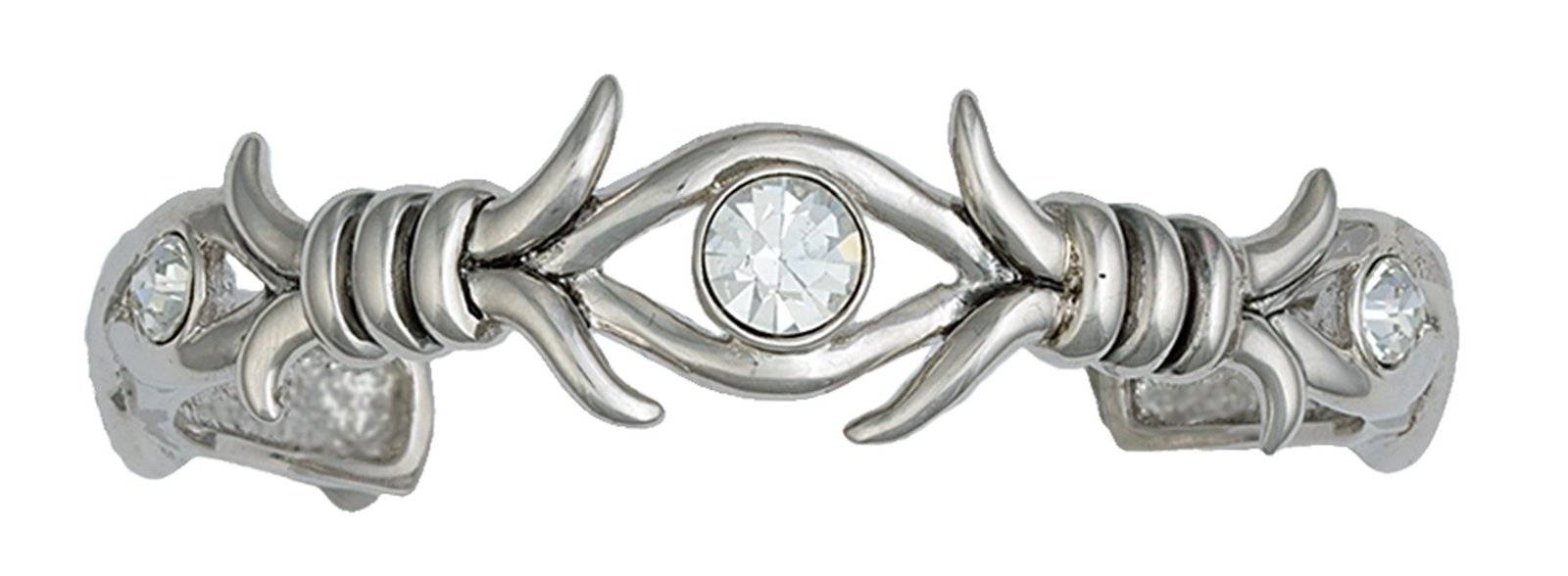 5-661537 Montana Silversmiths Barbed Wire And Crystals Cuff sku 5-661537