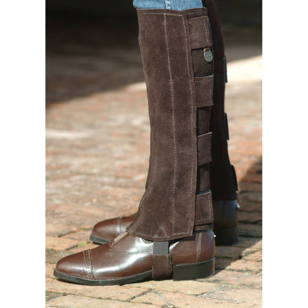 Ovation Ladies Suede Hook & Loop Closure Half Chaps