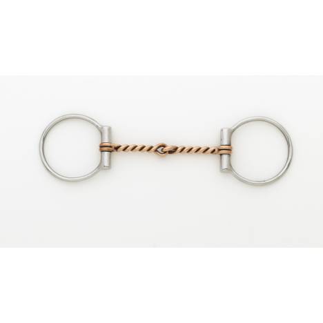 Turn-Two Equine Stainless Steel Copper Twisted Wire D-Ring Bit