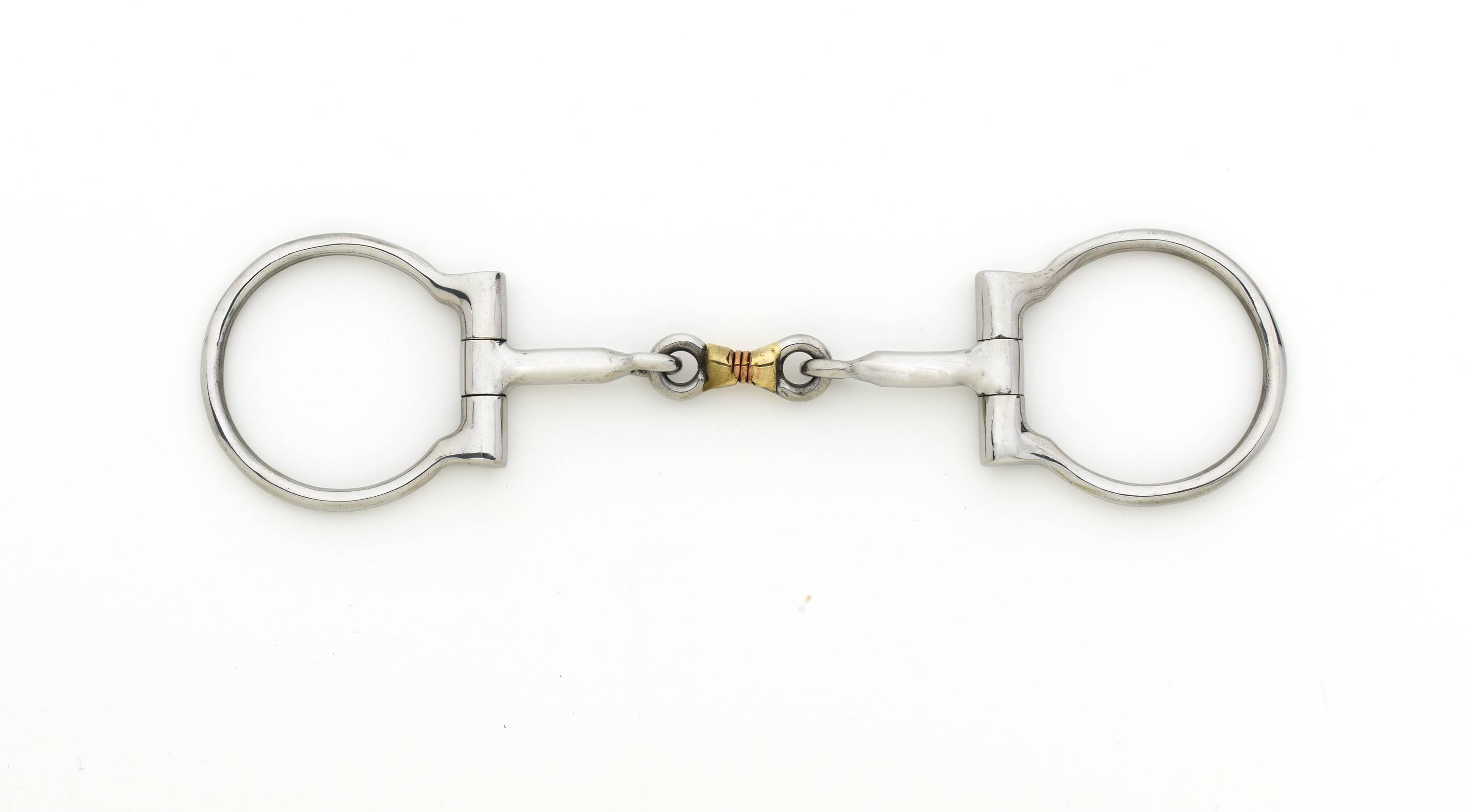 Turn-Two Stainless Steel 3-Piece Snaffle D-Ring Bit