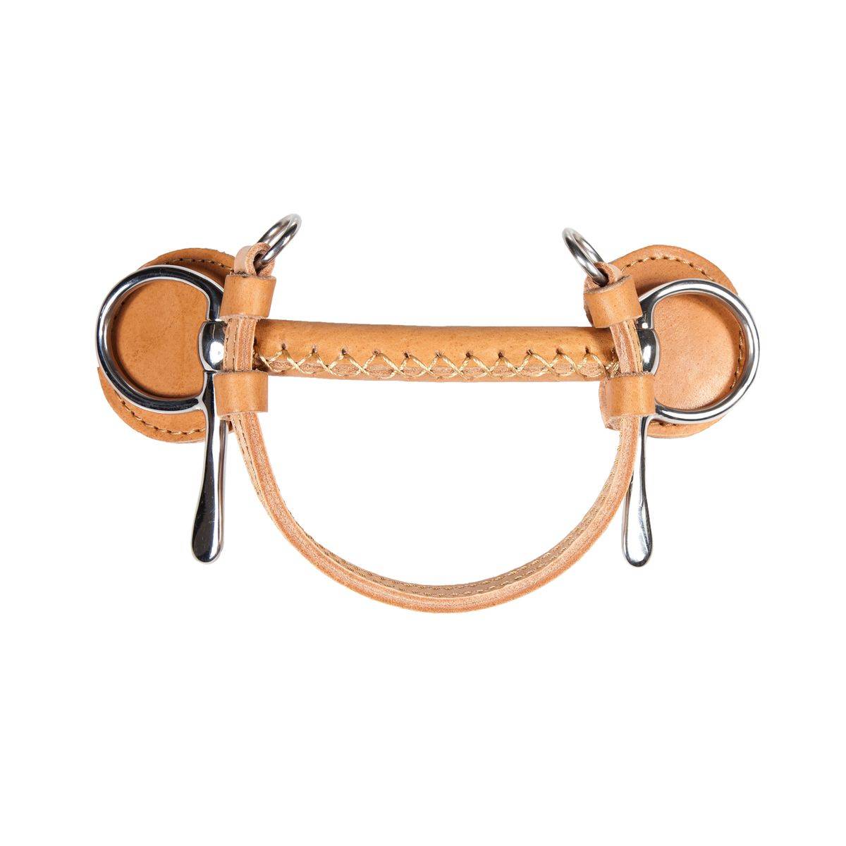 Finntack Leather Covered Mullen Frisco June Half Cheek Driving Bit