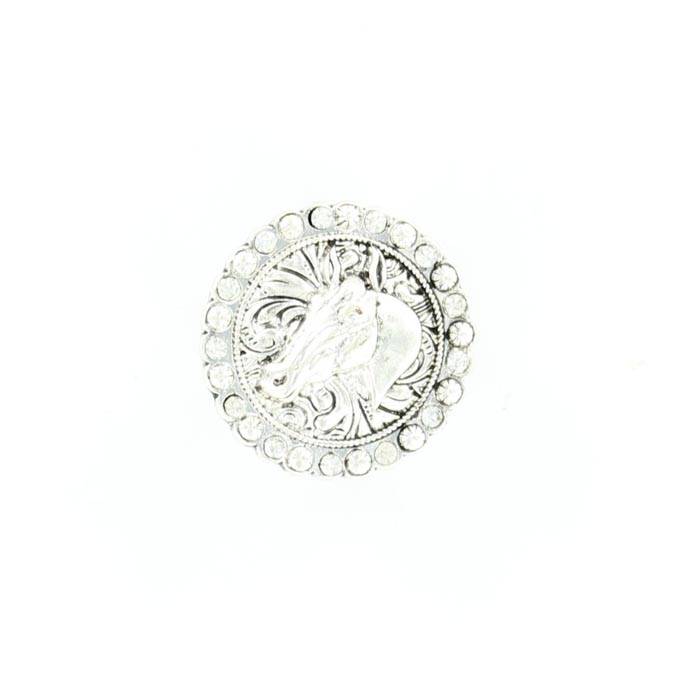 5-667119 Blazin Roxx Horse Head Concho Crystal Ring sku 5-667119