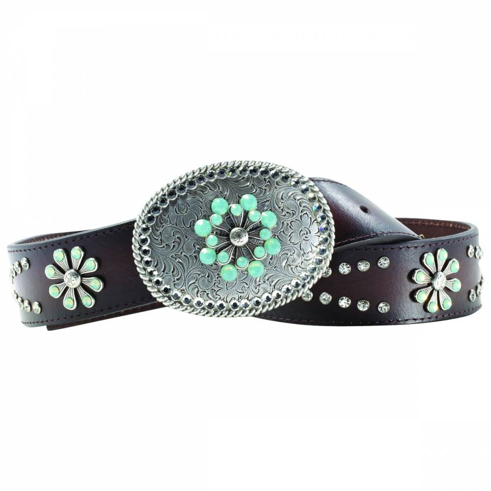 Ariat Snowflake Belt - Ladies, Chocolate | EquestrianCollections