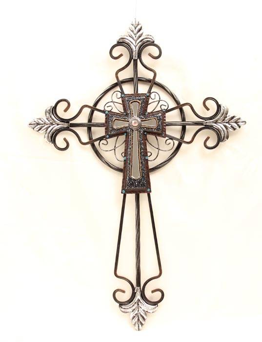 Western Moments Metal Wall Cross