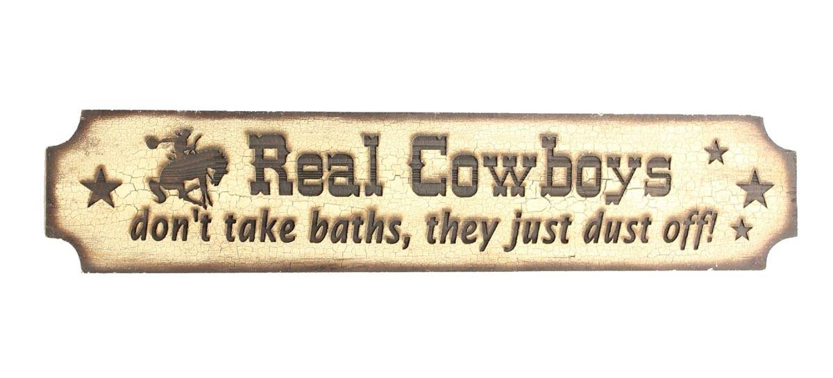 5-667987 Western Moments REAL COWBOYS Wall Sign sku 5-667987