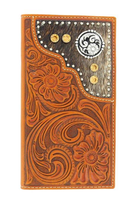 5-668103 Nocona Mens Rodeo Floral Tooled Wallet sku 5-668103