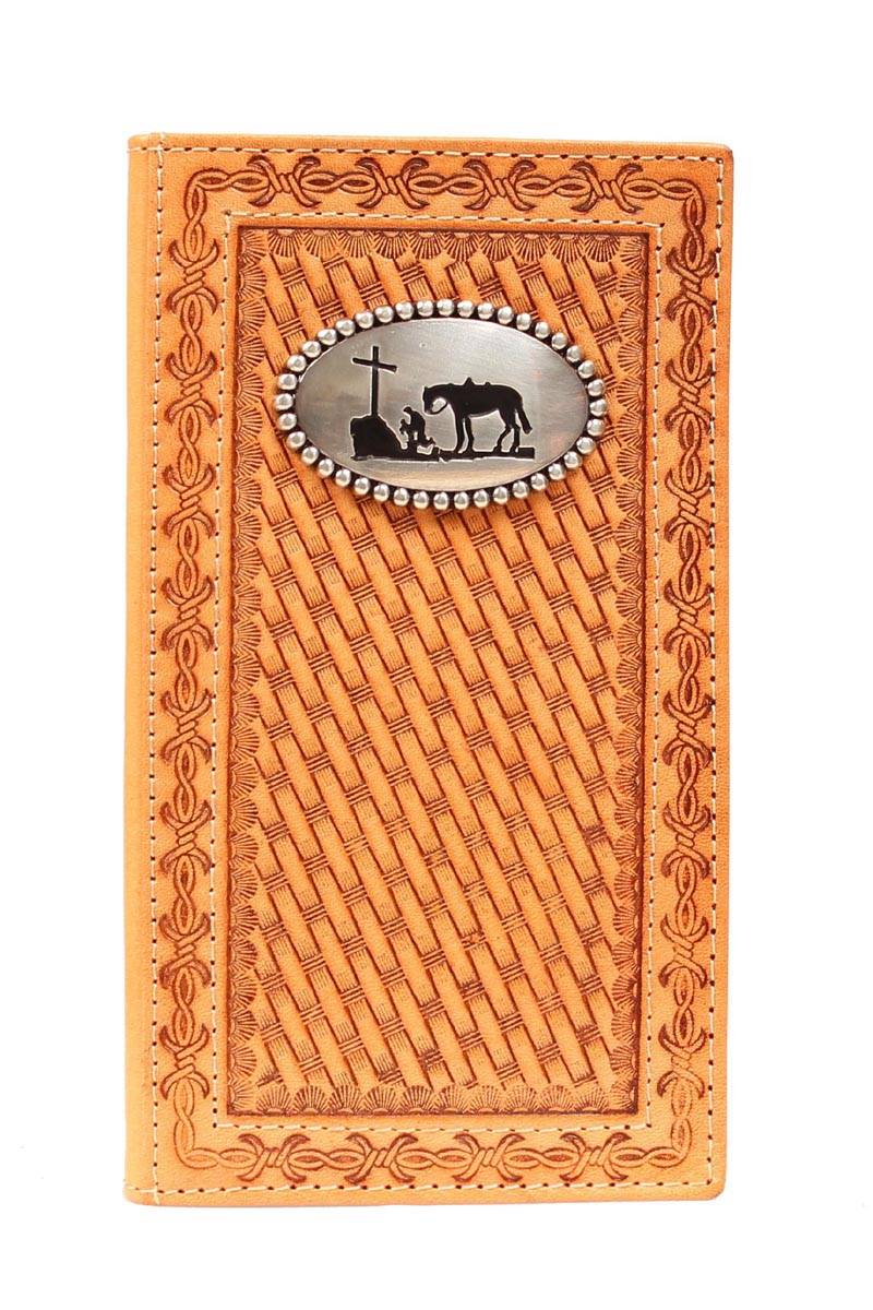 5-668177 Nocona Mens Rodeo Basket Weave Wallet sku 5-668177