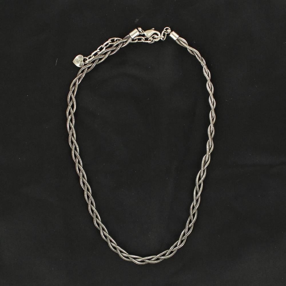 Western Charm Braided Snake Chain Necklace EquestrianCollections