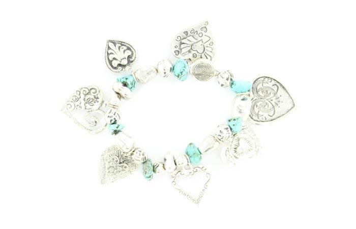 Blazin Roxx Heart Charm Bracelet