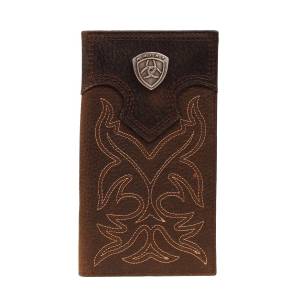 ARIAT Mens Rodeo Wallet with  Shield