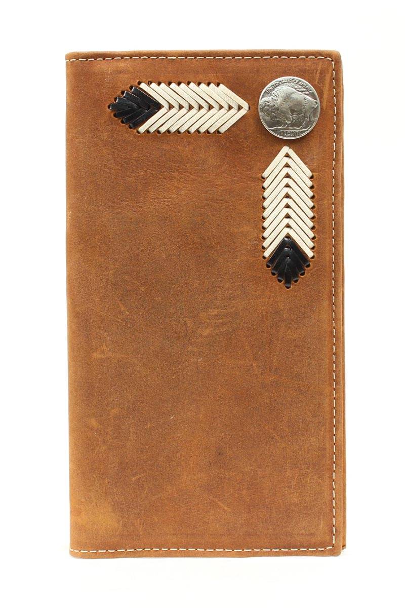 Nocona Mens Rodeo Wallet with  Buffalo Nickel