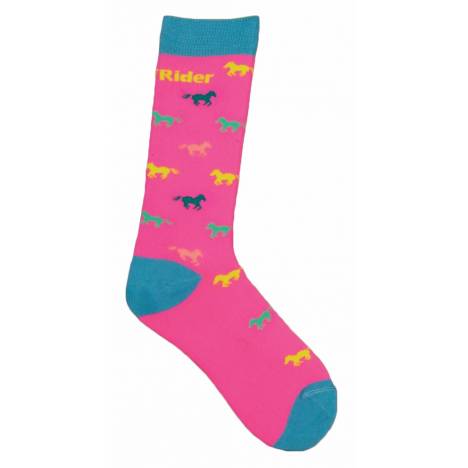 Tuffrider Neon Pony Socks - Kids